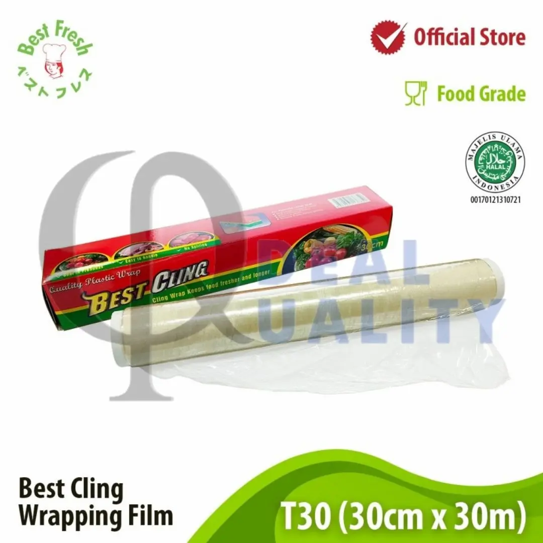 Best Cling Plastic Wrap Plastik 30 cm x 30 m