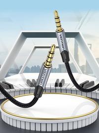 Gambar VENTION Kabel TRRS AUX 3.5mm Male to Male - Cotton, 2Meter - BAQHH 2METER dari KINGBAG OFFICIAL STORE Kota Administrasi Jakarta Barat 2 Tokopedia