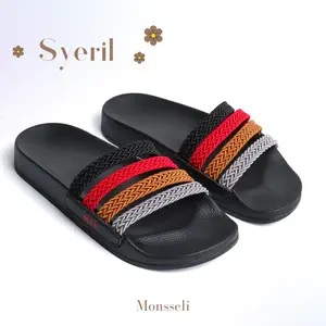SANDAL WANITA KIDS SLIDE RINGAN ANTI SLIP MSL Syeril Black