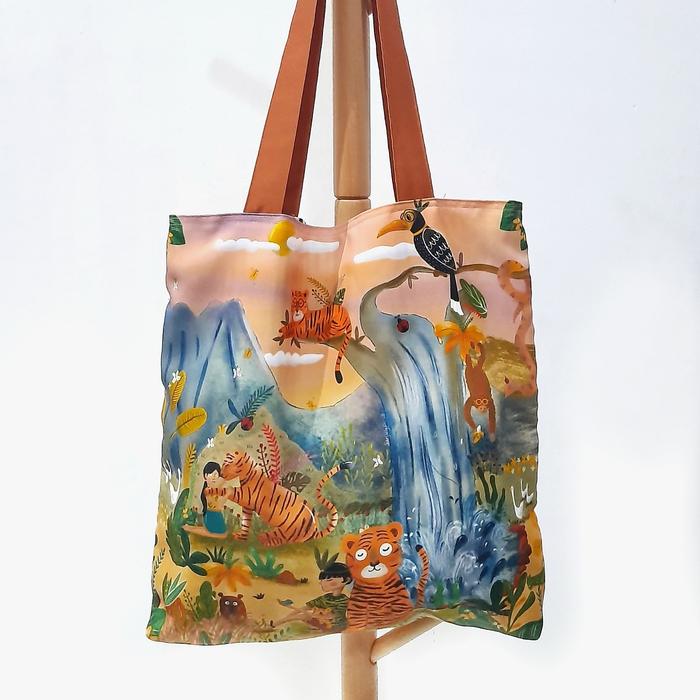 Gambar SANCRAFT - Totebag Sumatran Tiger dari SANCRAFT ID Kota Administrasi Jakarta Timur Tokopedia