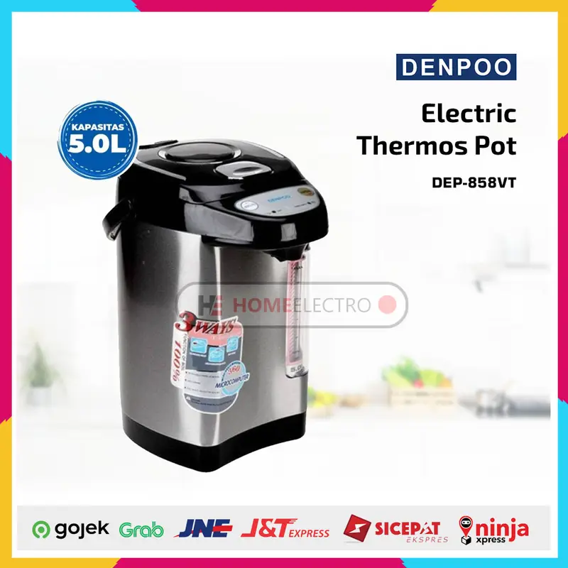 Thermos Listrik Denpoo DEP-858VT Electro Pot Denpoo 5 Liter DEP858VT 0