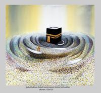 Gambar LUKISAN KABAH BERKUALITAS UKURAN BESAR dari Lukisan Bandung Kota Bandung 1 Tokopedia