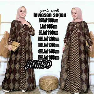 gamis jumbo terbaru murah motif wajek lawasan m l xl xxl xxxl xxxxl 5L