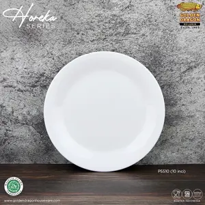 Golden Dragon - Piring Makan Melamine Putih Horeka 10inci - P5510 SNI