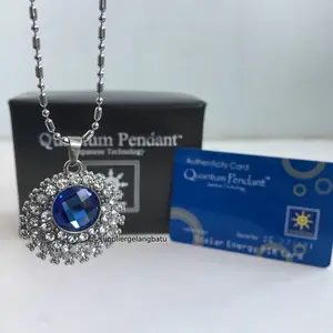 Kalung kesehatan bersertifikat MATAHARI SAPPHIRE BIRU ion tes FREE BOX