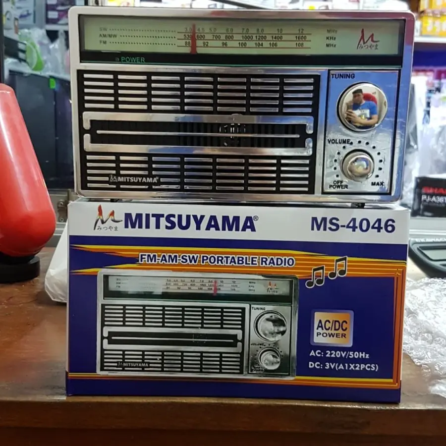 Radio Mitsuyama MS-4046 FM-AM-SW Portable Radio AC/DC