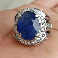 Gambar CINCIN PERMATA BLUE SAFIR AFRIKA SUPER - 7 dari azzaim stone Kota Administrasi Jakarta Timur 1 Tokopedia