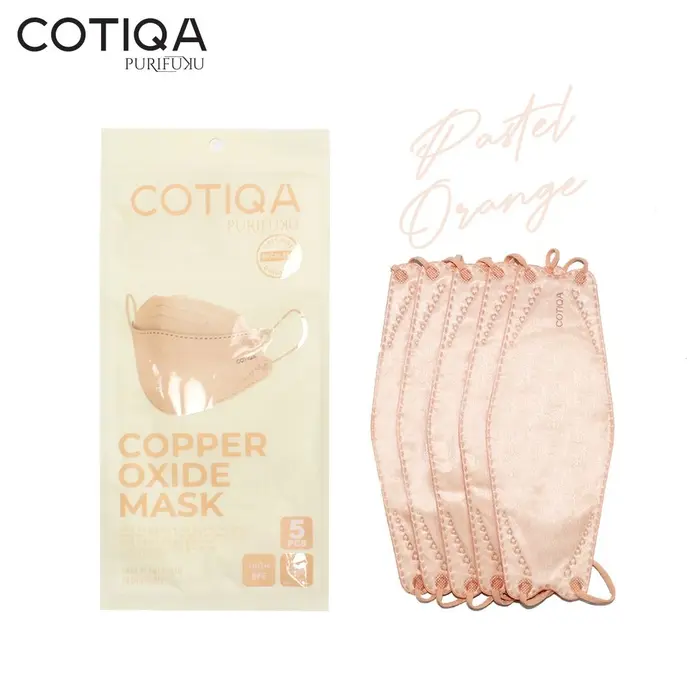 Gambar Cotiqa Masker KN95 Medis - Copper Oxide Mask Korea - Orange dari Lesformore Kota Tangerang 5 Tokopedia
