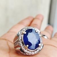 Gambar CINCIN PERMATA BLUE SAFIR AFRIKA SUPER - 7 dari azzaim stone Kota Administrasi Jakarta Timur 2 Tokopedia