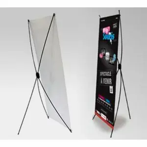 stand x banner 160 x 60 cm, tiang banner kuat, kokoh