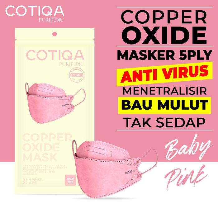 Gambar Masker KF94 COTIQA Copper Oxide Premium 5ply Original Packing Segel dari MS MONASIFA Kota Administrasi Jakarta Barat Tokopedia