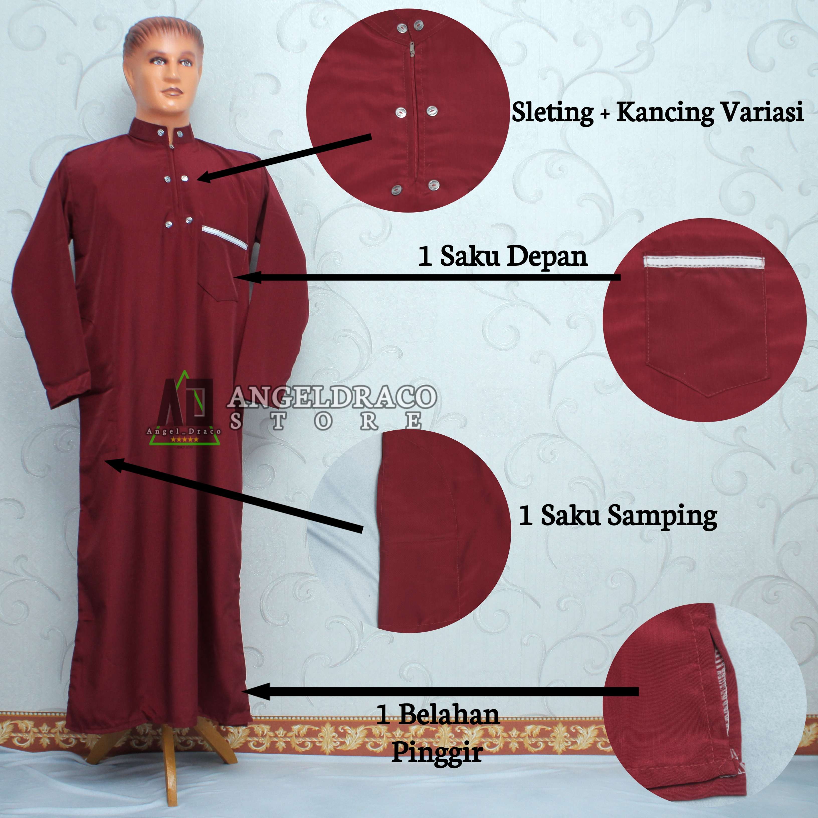 Product Introduction of Jubah Koko Gamis Pria Laki Laki Dewasa M L XL XXL 8