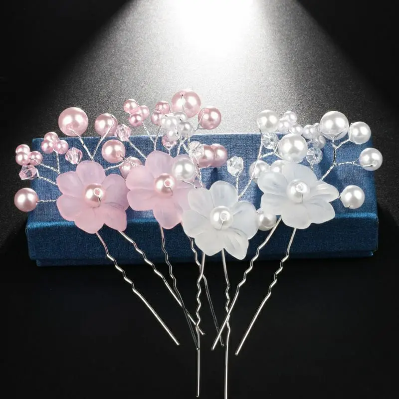 Tusuk konde bunga satu / mini hairpin hiasan rambut wedding bridal