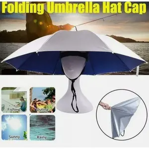 Payung Topi 70cm - Topi Payung Mancing Hiking Outdoor - Payung Kepala