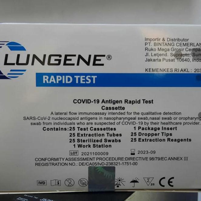 Clungene Biru AKL Antigen 1box Isi 25 Test