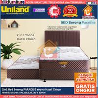 Gambar 2in1 Sorong Paradise YOONA Hazel Choco Uniland Springbed - Set 90x200 cm dari KLIKFURNITURE-ID Kota Tangerang 1 Tokopedia