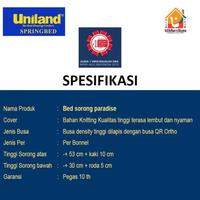 Gambar 2in1 Sorong Paradise YOONA Hazel Choco Uniland Springbed - Set 90x200 cm dari KLIKFURNITURE-ID Kota Tangerang 2 Tokopedia