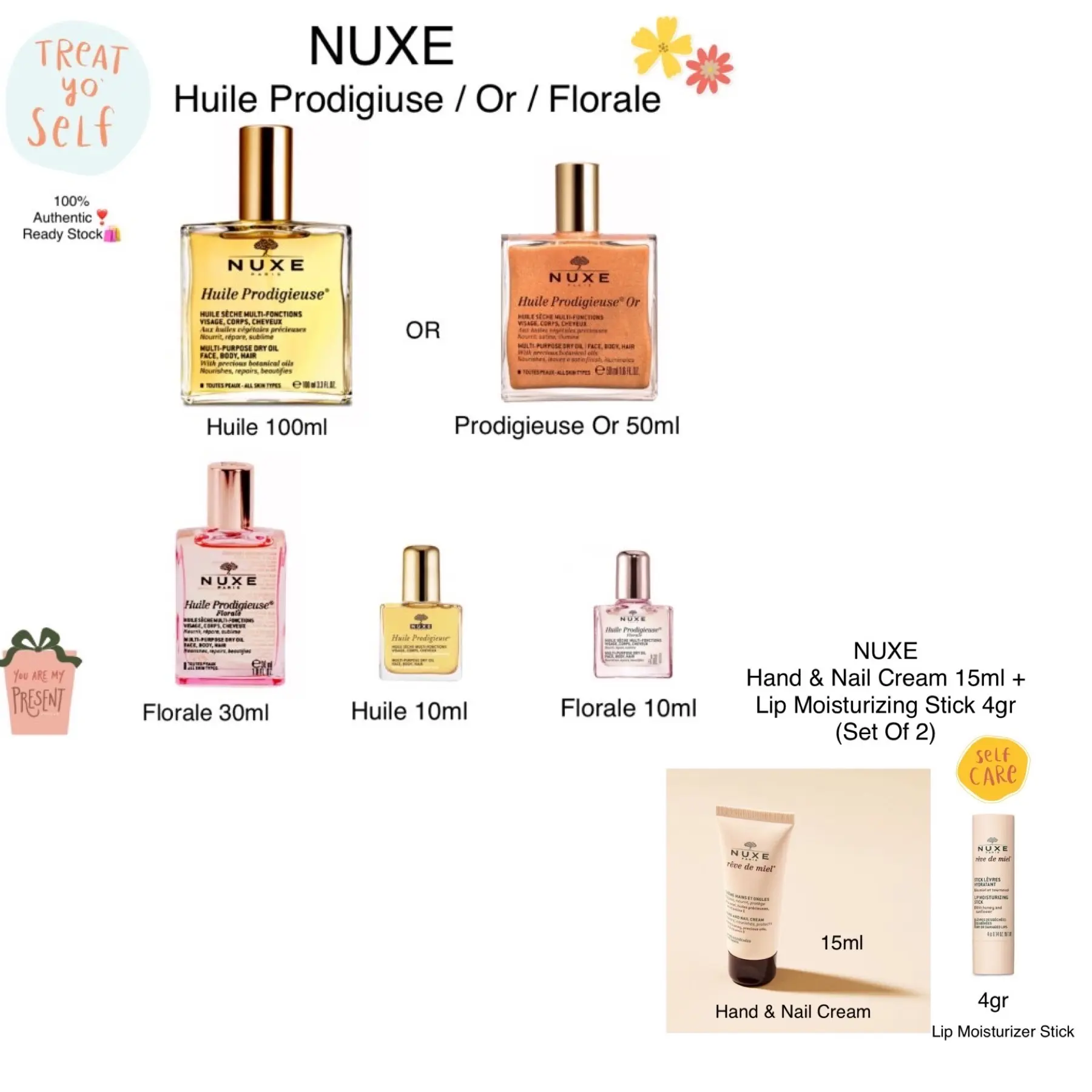 NUXE Dry Oil Huile Prodigieuse- 10ml (travel size)READY STOCK