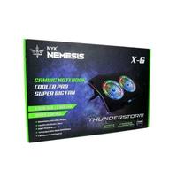Gambar Cooling Pad Fan Gaming NYK NEMESIS X6|X6 THUNDERSTROM Cooling pad RGB dari Smart Media Computer Kota Makassar 5 Tokopedia