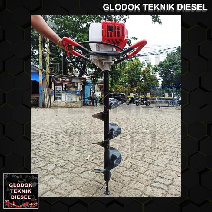 Jual ALAT MESIN BOR TANAH MED 430 EARTH AUGER + MATA BOR 200 MM 8 INCH ...
