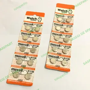 Baterai Maxell LR1130 AG 10 Baterai Kalkulator LR 1130 Baterai AG10