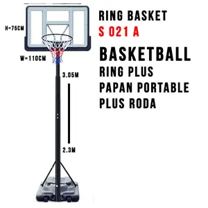 Papan Ring Basket Portable Plus Roda Dewasa Original S 021 A