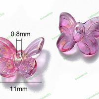 Gambar Manik-manik kaca kupu-kupu mungil warna dark orchid isi 10 pcs dari Kursuskriya Kota Administrasi Jakarta Selatan 2 Tokopedia