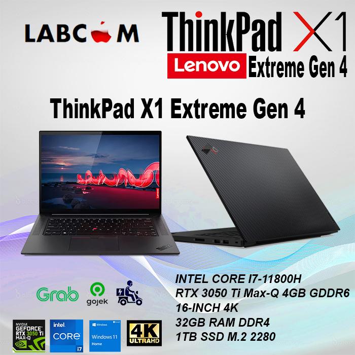 Jual THINKPAD X1 EXTREME GEN 4 i7-11800H 32GB 1TB RTX 3050Ti MAX-Q
