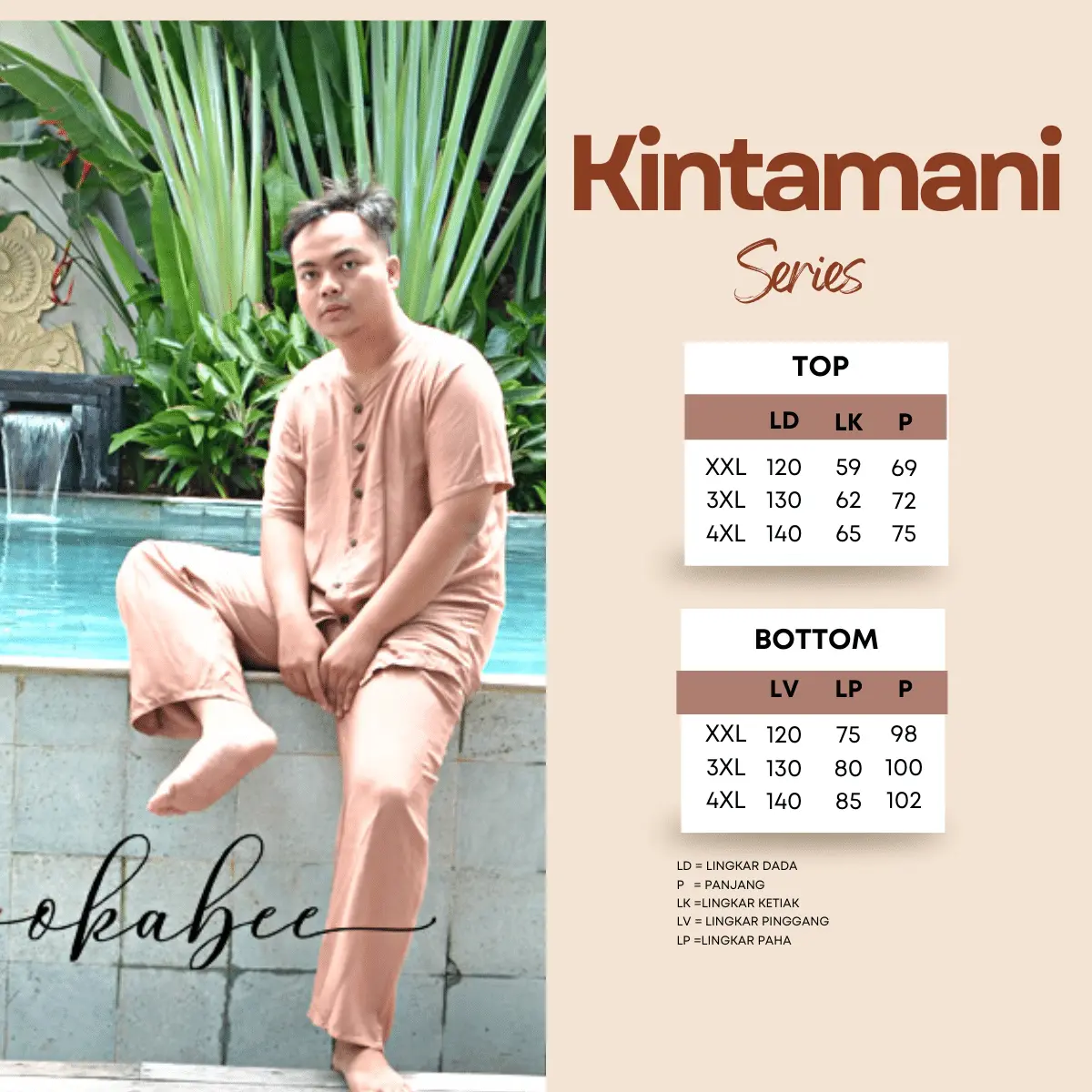 Balicihui Piyama Kintamani Series Piyama Pria Baju Tidur Big Size Plus