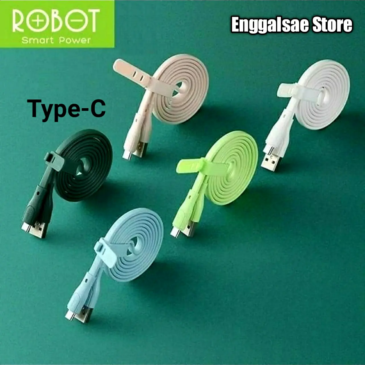 Kabel Data ROBOT RGC100 Type-C 2.4A Bkn RGM100 Micro / RGL100 Lighting