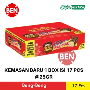 Beng-Beng / Beng Beng Chocolate Coklat 1 dus (17 pcs)