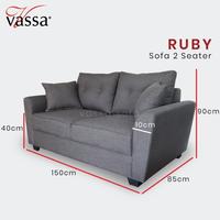 Gambar Sofa minimalis 2 Dudukan Vassa Ruby Sofa 2 seater dari Vassa Sofa & Home Kab. Bogor 3 Tokopedia