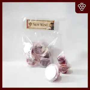 Paket Anggur Perjamuan Kudus + Hosti Polos - isi 5