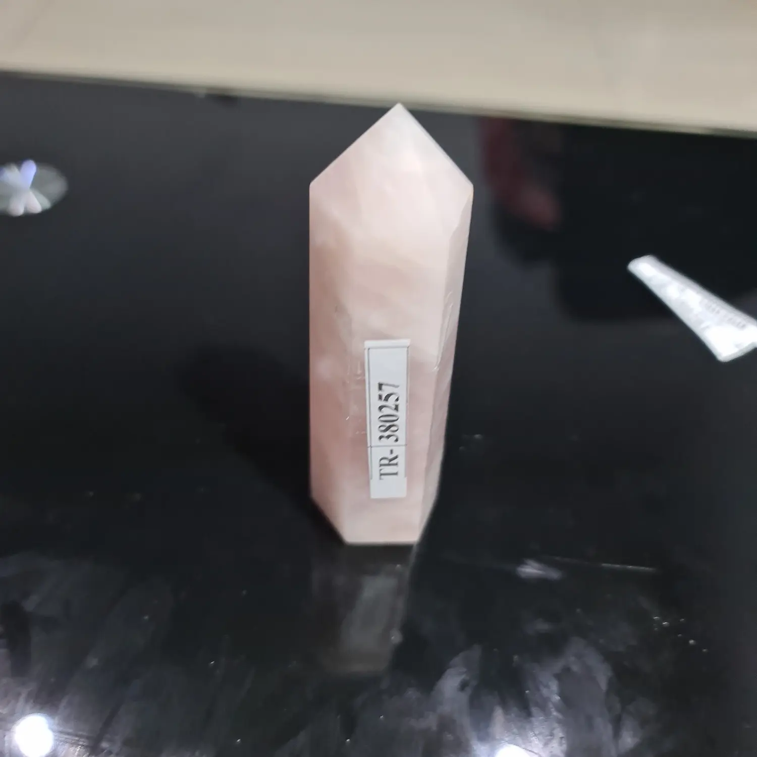 BATU ROSE QUARTZ POINT TOP GRADE RQP03