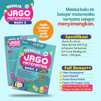 Gambar Ziyadbooks Genius Jago Matematika Basic 2 untuk SD Kelas 4-6 Buku Belajar Matematika dengan Cerita Bergambar Full Color dan Bonus Video Pembelajaran dari DM Bookstore Kota Surakarta 3 Tokopedia