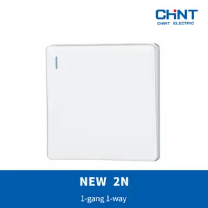 CHINT NEW 2N SERIES Saklar Putih 1-gang 1-way Switch 10AX 250VG untuk Rumah & Kantor