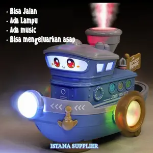 MAINAN TERBARU SPRAY BOAT KAPAL PESIAR PERAHU MUSIK KELUAR ASAP UNIK
