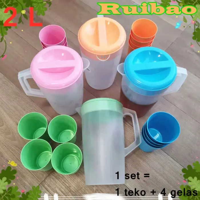Ruibao 2 L Teko Plastik 1 Set / Teko Teh 2 Liter / Teko Air E051