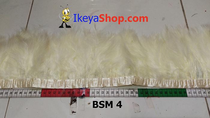 Gambar Bulu Single Marabou Putih Tulang (BSM 4) dari ikeyashop Kota Surabaya Tokopedia