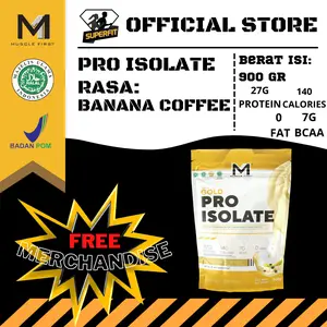 Muscle First Pro Whey Gold Isolate Protein 2 LBS-M1 Rasa Banana Coffee