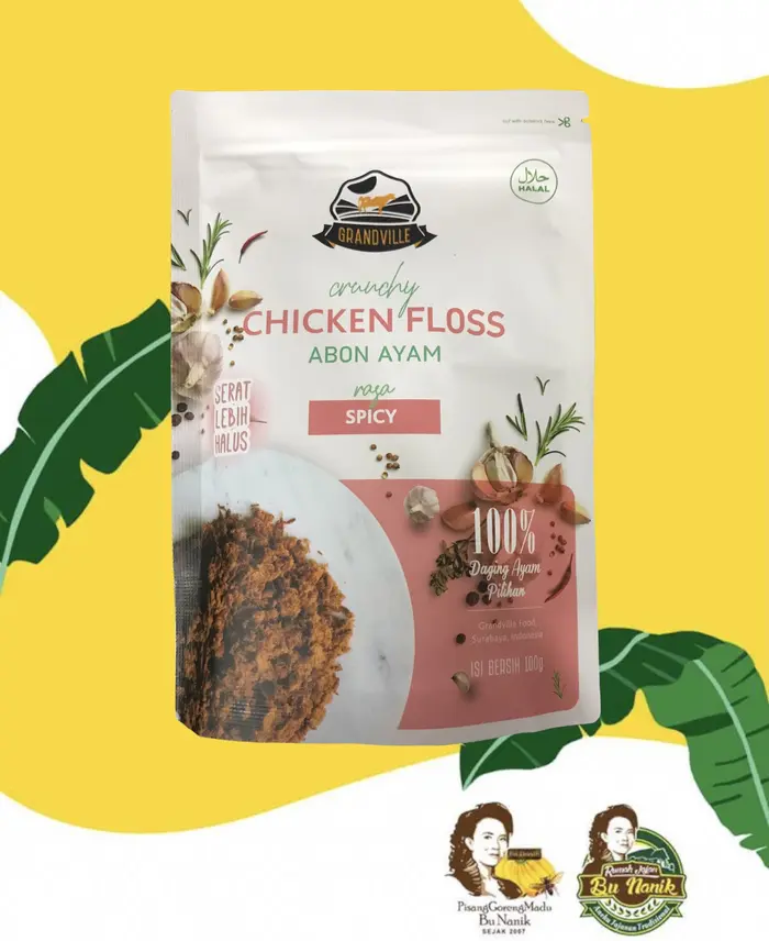 Gambar Abon Ayam Grandville Original / Spicy - AYAM ORI dari Pisang Goreng Madu Bu Nanik Kota Administrasi Jakarta Barat 4 Tokopedia