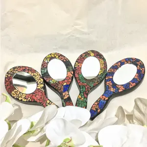 Kaca Cermin Bingkai Mozaic Untuk Souvenir Cermin Makeup Kado Wedding
