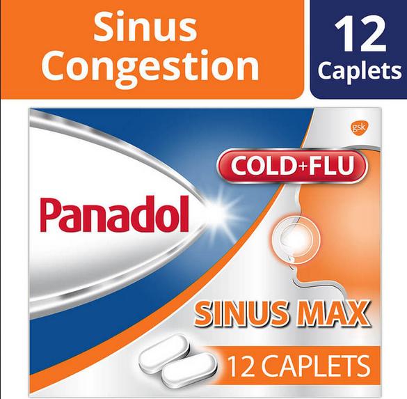 Panadol SinusMAX, 12 caplets (SINGAPORE)