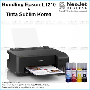 Promo Bundling!!! Printer Epson New + Tinta Sublim Korea Premium