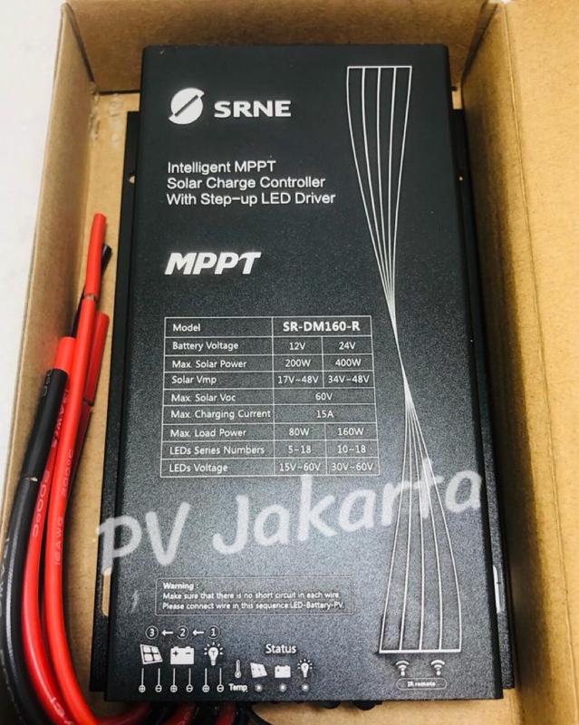 SRNE MPPT SR-DM160-R 15A Solar Charge Controller + LED Driver (PJU SCC ...