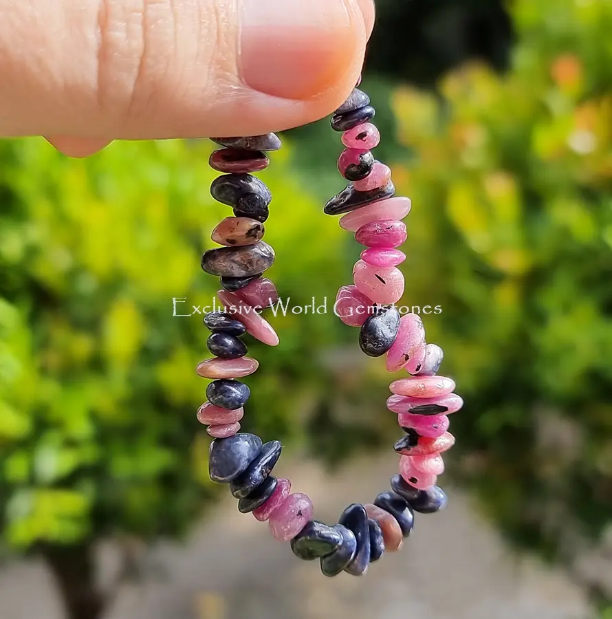 1.16.26BC - Natural Ruby mix Blue Sapphire - Bracelet - RANDOM