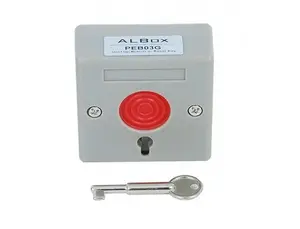Albox PEB03 Panic Button Alarm - Hold Up Button with Reset Key