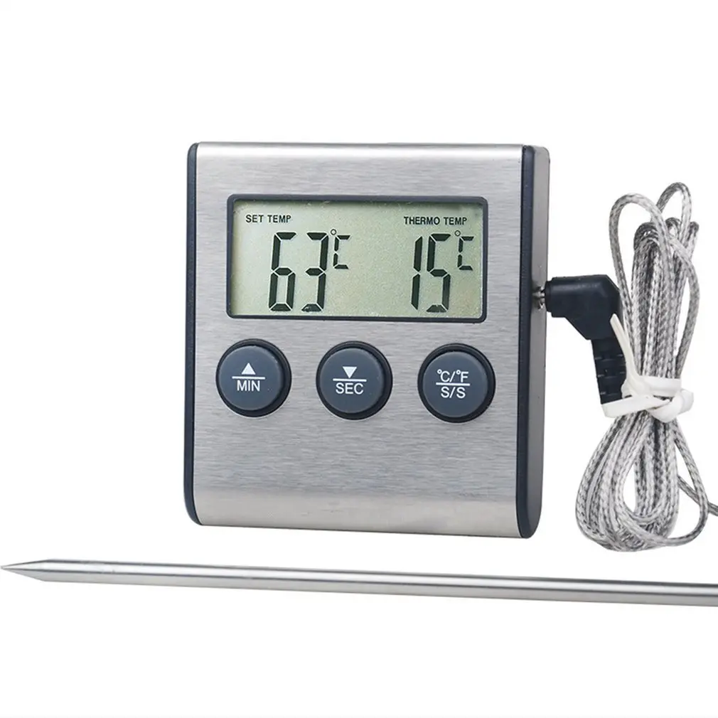 Kitchen Thermometer Food Meat / Termometer Kabel Alarm TP700
