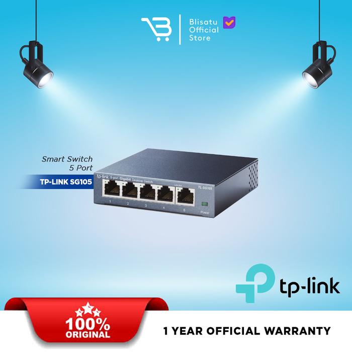Gambar TP-LINK 5-Port 10/100/1000Mbps Desktop Switch TL-SG105 dari Blisatu.id Kota Administrasi Jakarta Pusat Tokopedia