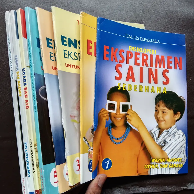 Buku Anak Ensiklopedi Iksperimen Sains set 1-8 oleh Tim Listafariska 2
